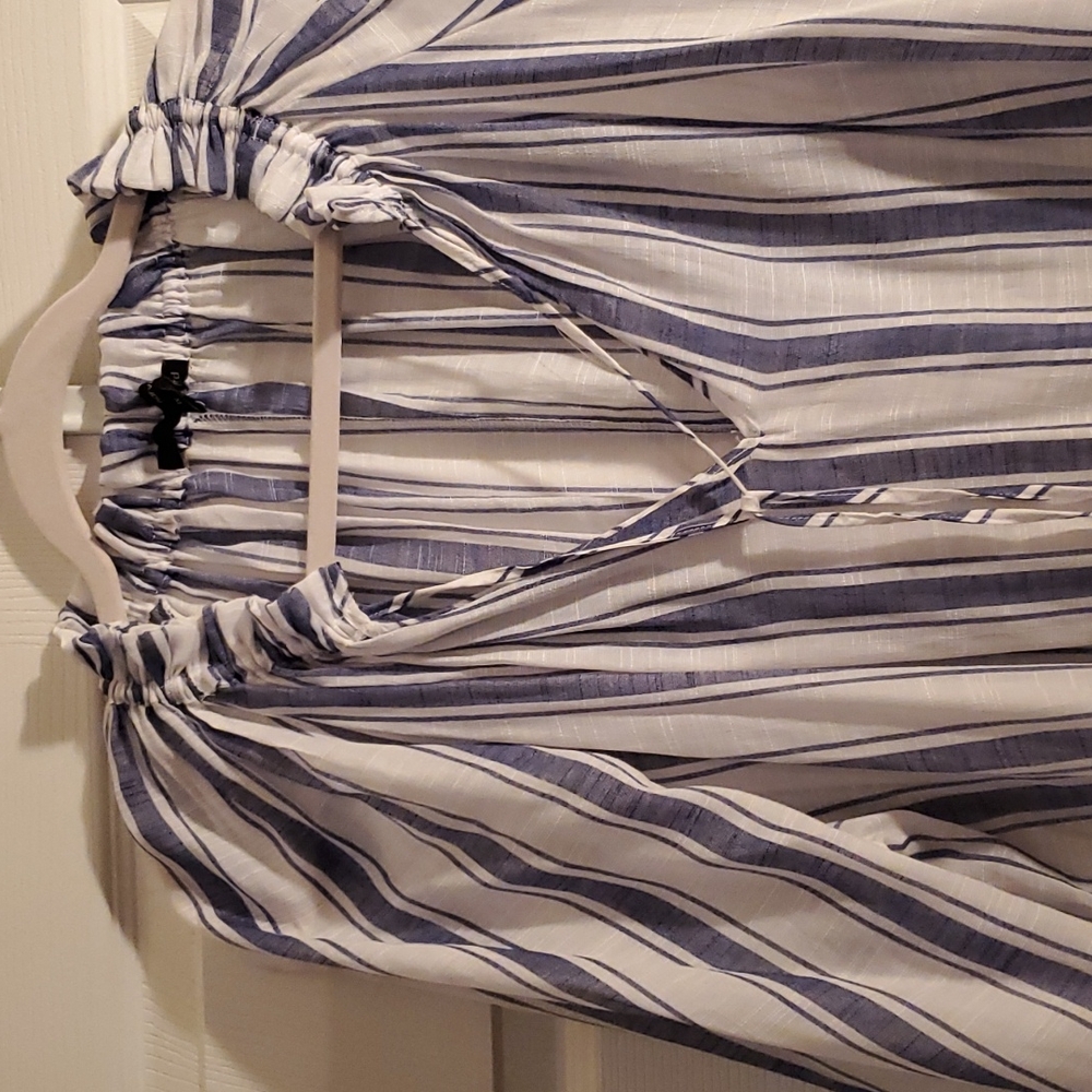 #49 - Stripped ¾" Sleeev Blouse